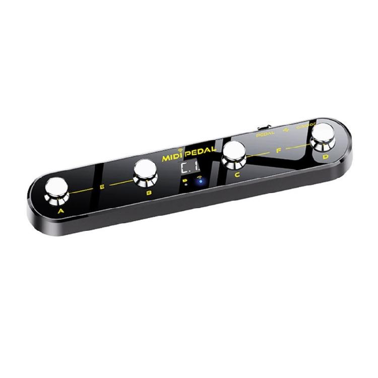 Controller MIDI a Pedale Wireless Preimpostazioni Compatibilità Software Trasmissione Stabile Ricevitore a Pedale Texture Plastica