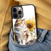 Cute Cat Painting Soft Phone Case for iPhone 17 Air 16e Pro max 15 Pro 13 14 Plus 11 12 MagSafe Magnetic Coque