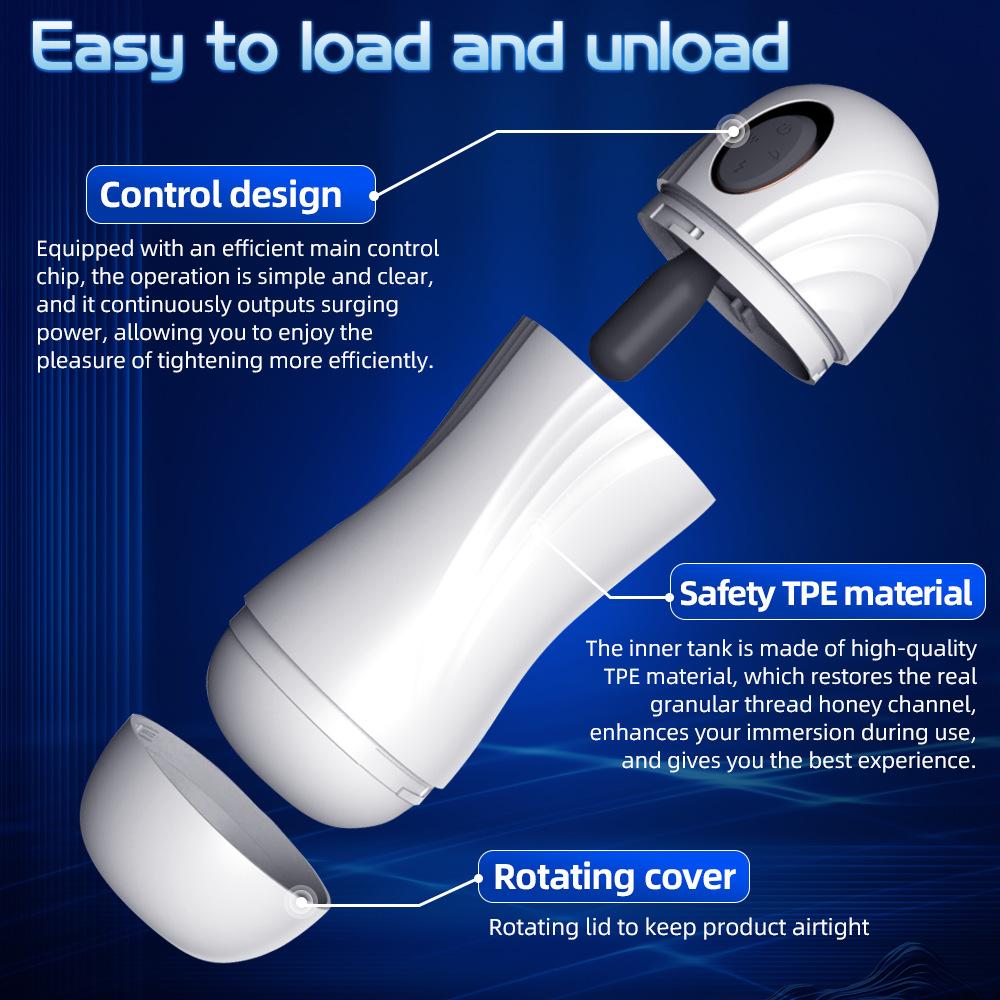 Octopus Tentacle Penis Training Cup - Electric Stimulation Male Masturbator, Rechargeable Adult Sex Toy for Men