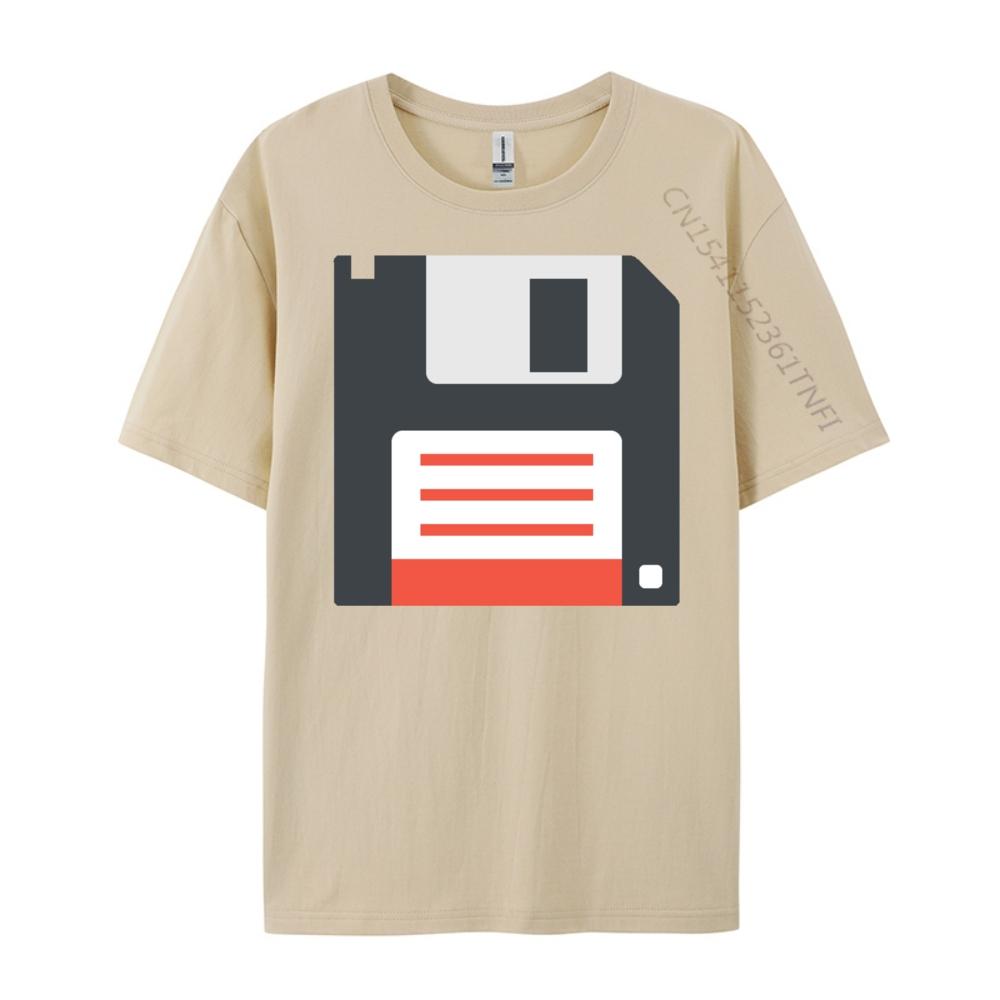 Floppy Computer Disk Herrenkleidung Luxus T-Shirt Street Schwarzes T-Shirt Herren T-Shirts Übergroß Buchstabe