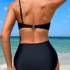 1011 New Solid Color Swimsuit, High-end Sense, Slim and Thin Women's Sexy Mesh Splicing Single Shoulder Strap One-piece Swimsuit