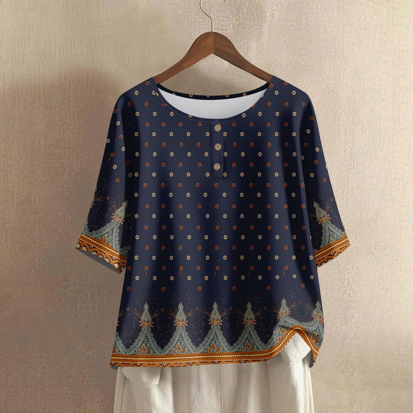 

Женская мода Повседневные Обычные Элегантные Топы Топы на пуговицах M тёмно-синий