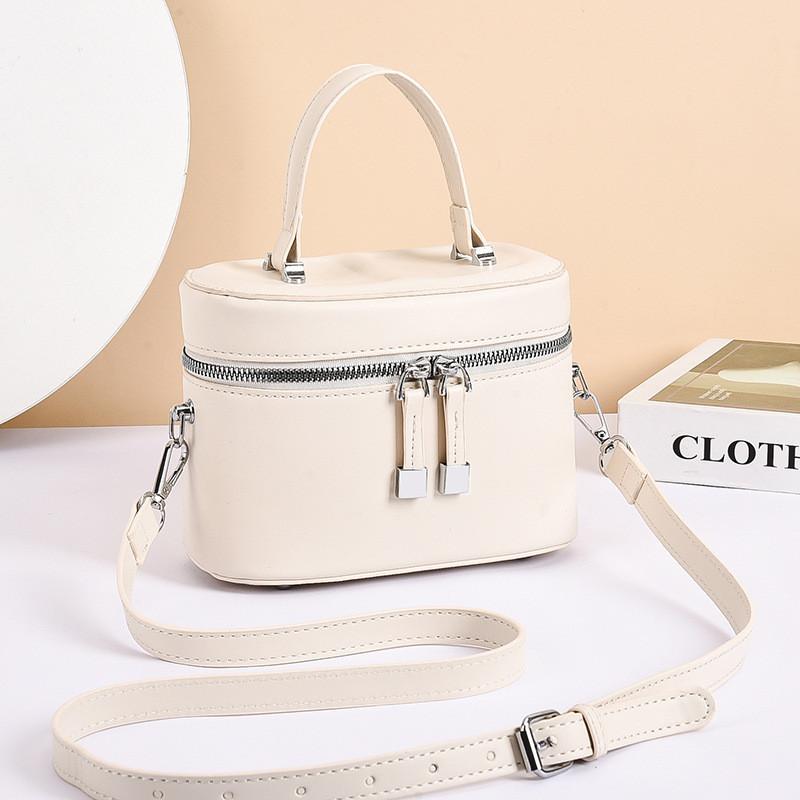 IELGY Ladies Fashionable All-Match Casual Simple One-Shoulder Messenger Bucket Bag Portable