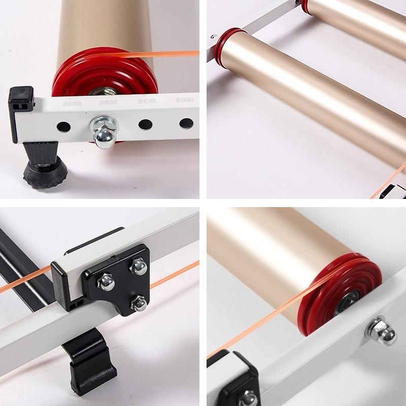 Foldable Bike Roller Trainer Adjustable Bicycle Roller Exercise Stand Indoor Fitness Bike Riding Platform