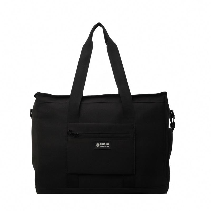 

New fashionable contrasting colors, large-capacity portable travel bag with , dry and wet separation, personalized fitness bag, can cover the tie rod. чорний
