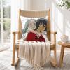Anohana The Flower We Saw That Day Square Double-Sided printed Pillow Case Bedroom Bedside Pillow Sofa Cushion Cover Gift