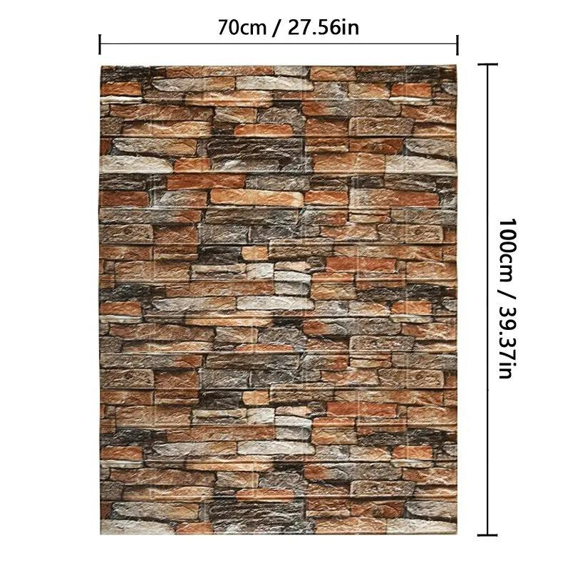 Decorative Waterproof And Moisture-Proof Self-Adhesive Wallpaper Retro Style Home Decor Bedroom Living Room Background Wall Quality