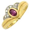 NON BRAND - Ruby Diamond RingRing Ring 18K Yellow Gold/Ruby #13(JP Size) Array
