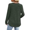 Women's Fashionable Long-sleeved Pullover Solid-color Top