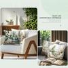 Green Home Cushion Pillowcase Printed Polyester 45X45Cm Throw Pillowcover Decorative Sofa Cushion Pillowslip Home Decor