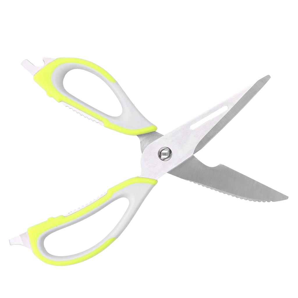Detachable Kitchen Scissors Multifunctional Stainless Steel Seafood Food Scissors for HomeGreen