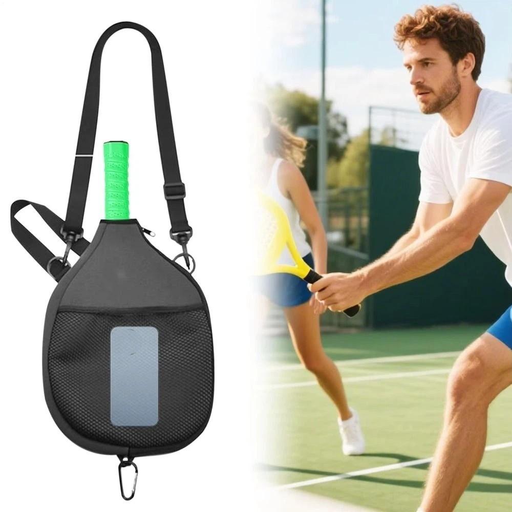Waterproof Pickleball Paddle Cover Zipper Closure Pickleball Racket Bag  Unisex