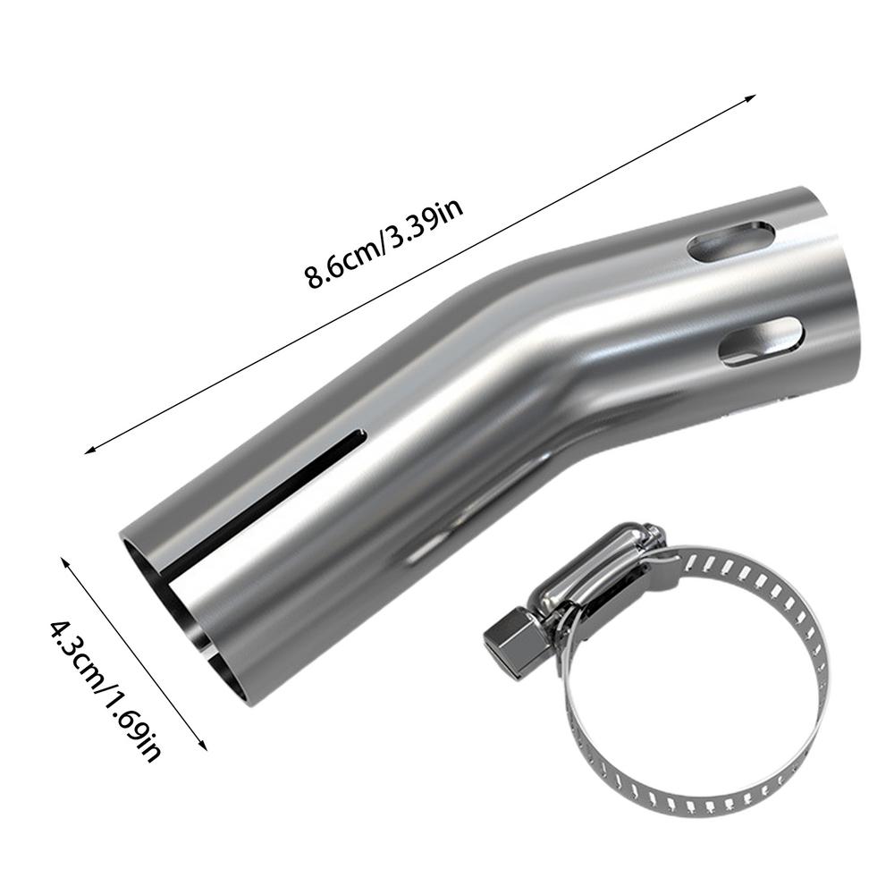 Motorcycle Exhaust Defcorative Exhaust Elbow Pipe Decorative Protection Pipe Rear Section Elbow Tail Pipe Exhaust Tips for Car