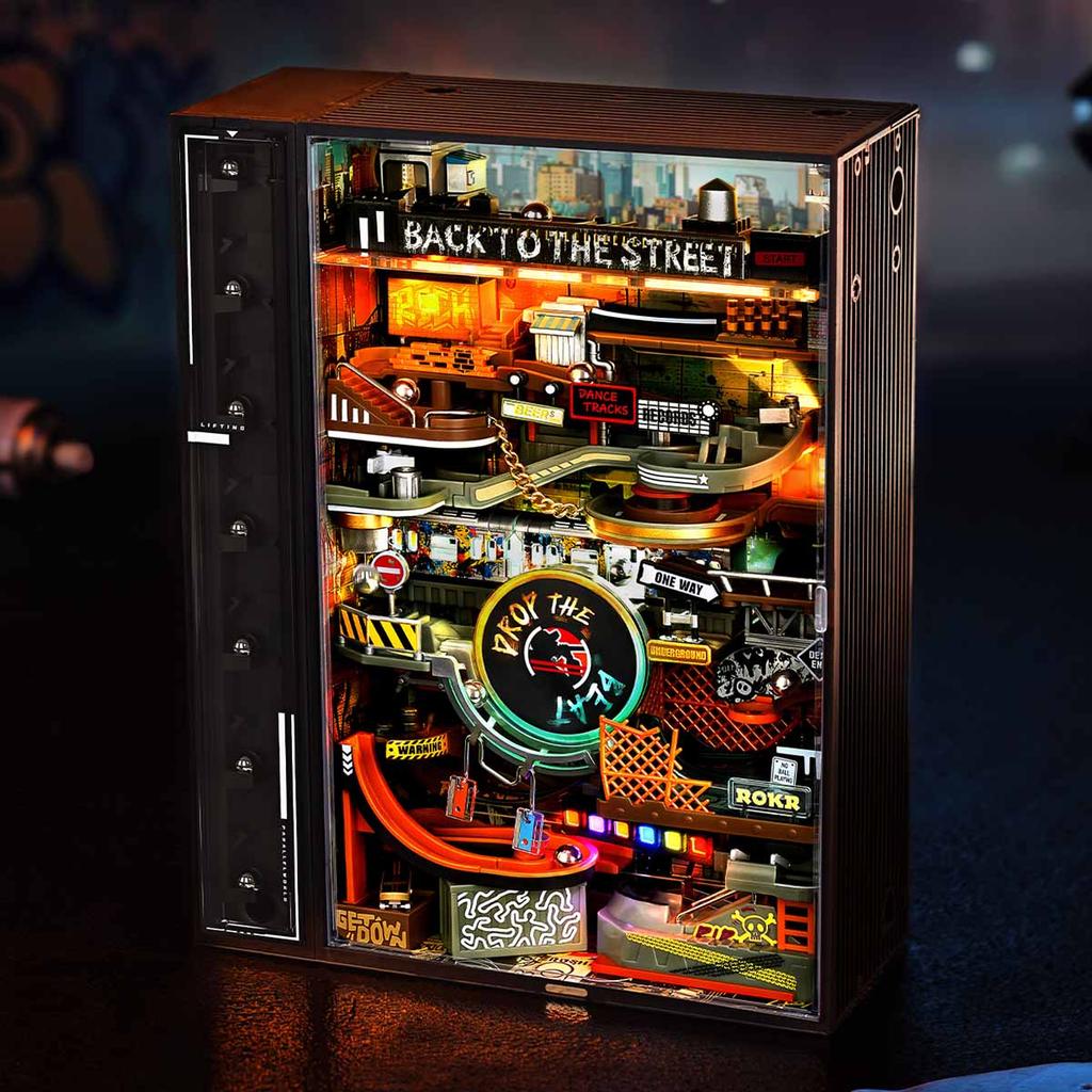 ROBOTIME ROKR Hip-Hop Street Marble Run Mechanical 3D Puzzle MR03S