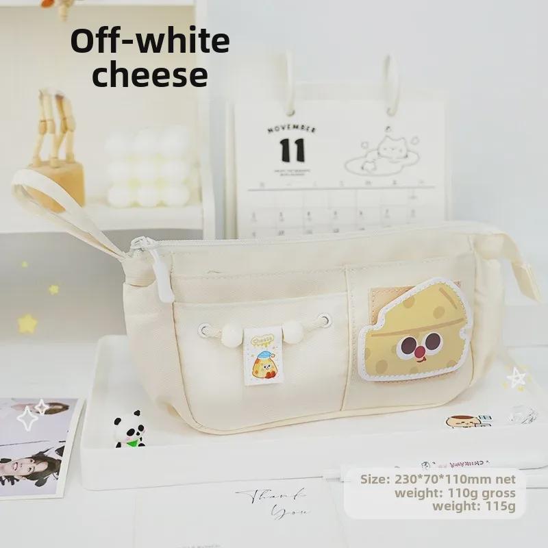 Soft Girl Pencil Case - Large Capacity, Gentle Lazy Style for Students