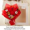 Crochet Flowers Bouquet Knitted Flower Artificial Hand Woven Flower Wedding Gift for Guests Teacher's Day Gift Graduation Flower