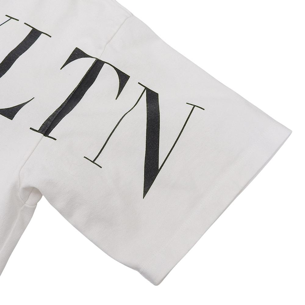 Valentino VLTN Logo Cotton T-Shirt, Men's, White, Size XL Tops XL whiteUsed