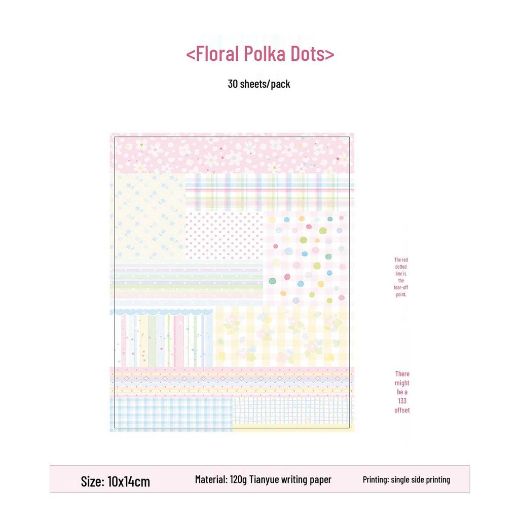 Patchwork Dream Town Sticky Notes: Planner Memo, Message, Collage Decoration Material