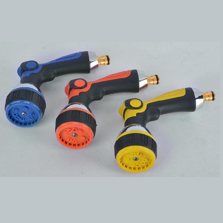 10 Function Outdoor Cleaning Nozzle With Finger Control System Corrosion Resistant Zinc Alloy Base For Car Bike Washing