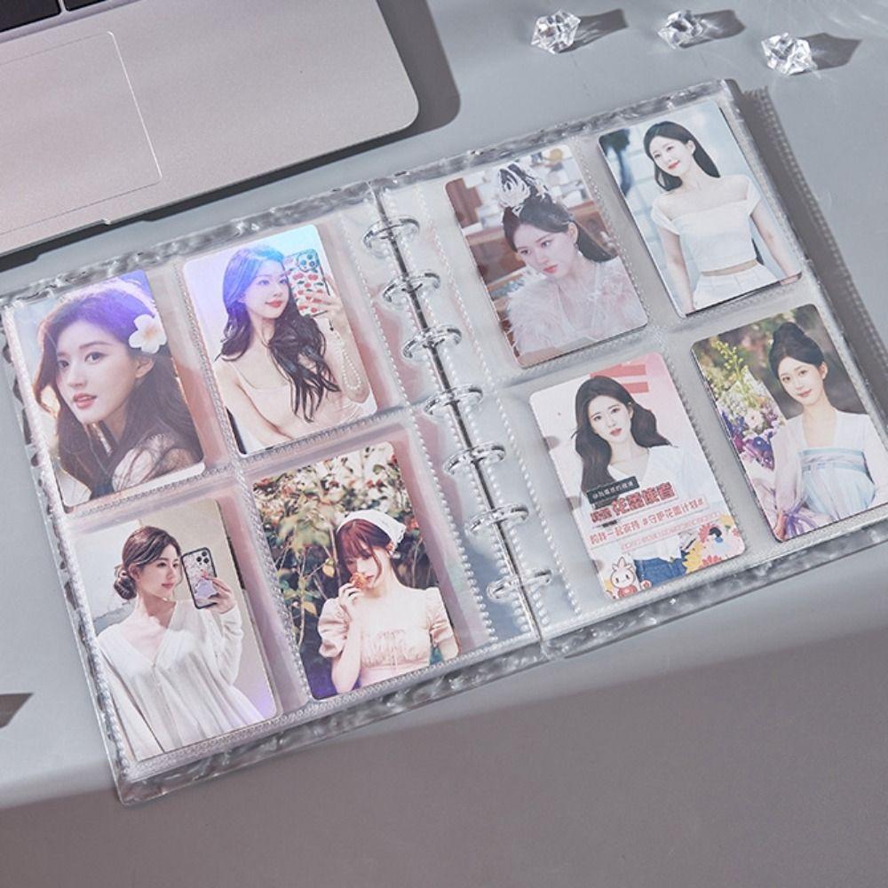 Transparent Acrylic Photo Album 3 Inches Idol Picture Protector Durable Card Holder  School