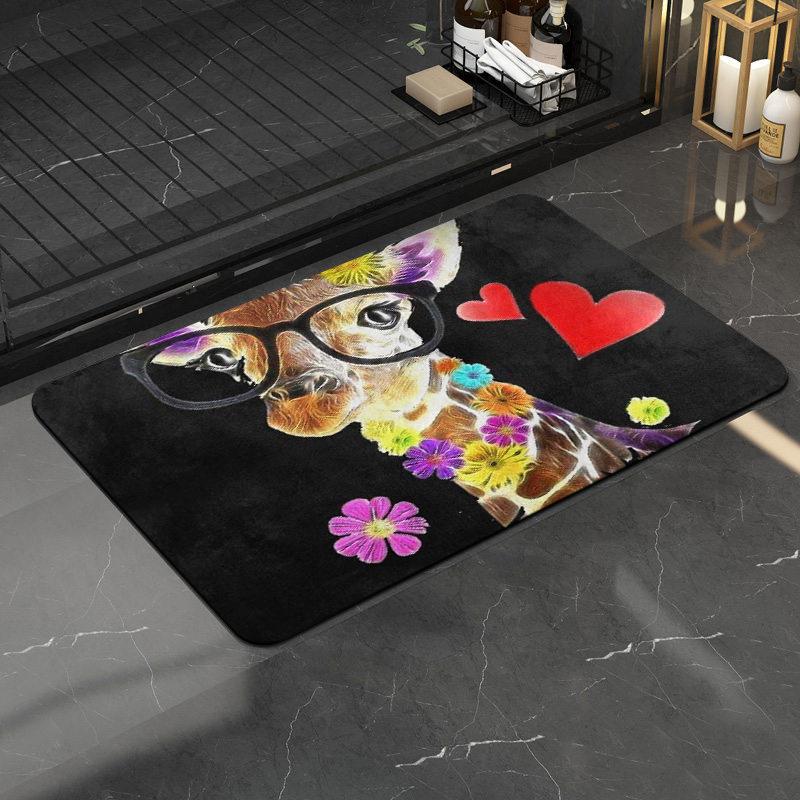 Animal Carpet Floor Mat Household Bedroom Kitchen Non-slip Mat Entry Door Rub Mat Door Mat