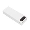 L20 18650 Battery Holder 10W DIY Mobile Power Bank Case Portable Battery Charger with LCD Display for 20 BatteriesWhite