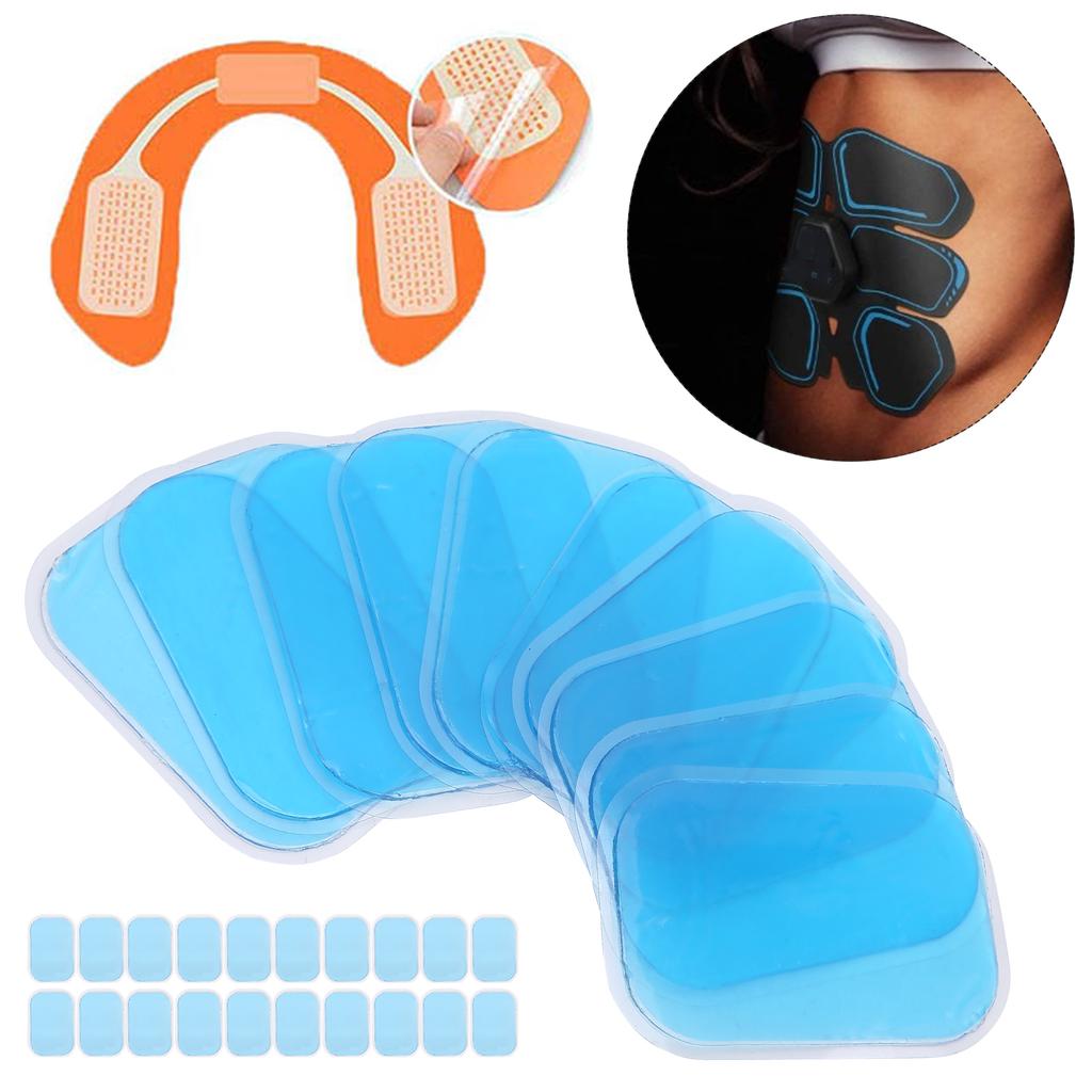20pcs/10 Packs ABS Trainer Stimulator Replacement Gel Sheets Trainer Accessories