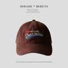 Fashion Hat Himade "Wide brim shows more face, small hat type" niche English embroidery alphabet baseball hat men's and women's caps