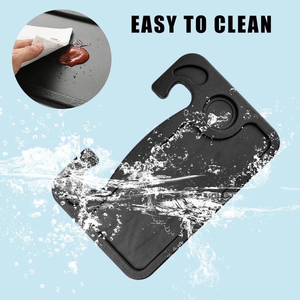 Car Steering Wheel Desk, Multifunctional Auto Seat Stand Trays For Eating And Working, Double Sided Design Steering Wheel Table Desk For Laptop,