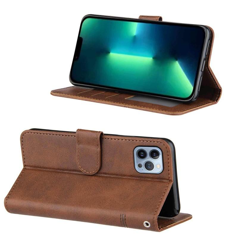 Flip Phone Case IPhone 15 Pro Max With Card Slot Stand Magnetic TPU Leather Cover In Multiple Colors