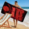 Individuelles Eintracht Frankfurt Aufdruck Strandtuch, Großes Weiches Schnelltrocknendes Handtuch für Strand Camping Schwimmen