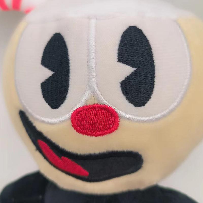 24cm Cuphead Plush Toys Mugman Game Doll Toys Adventure Game Soft Stuffed Plush for Kids Birthday Gift