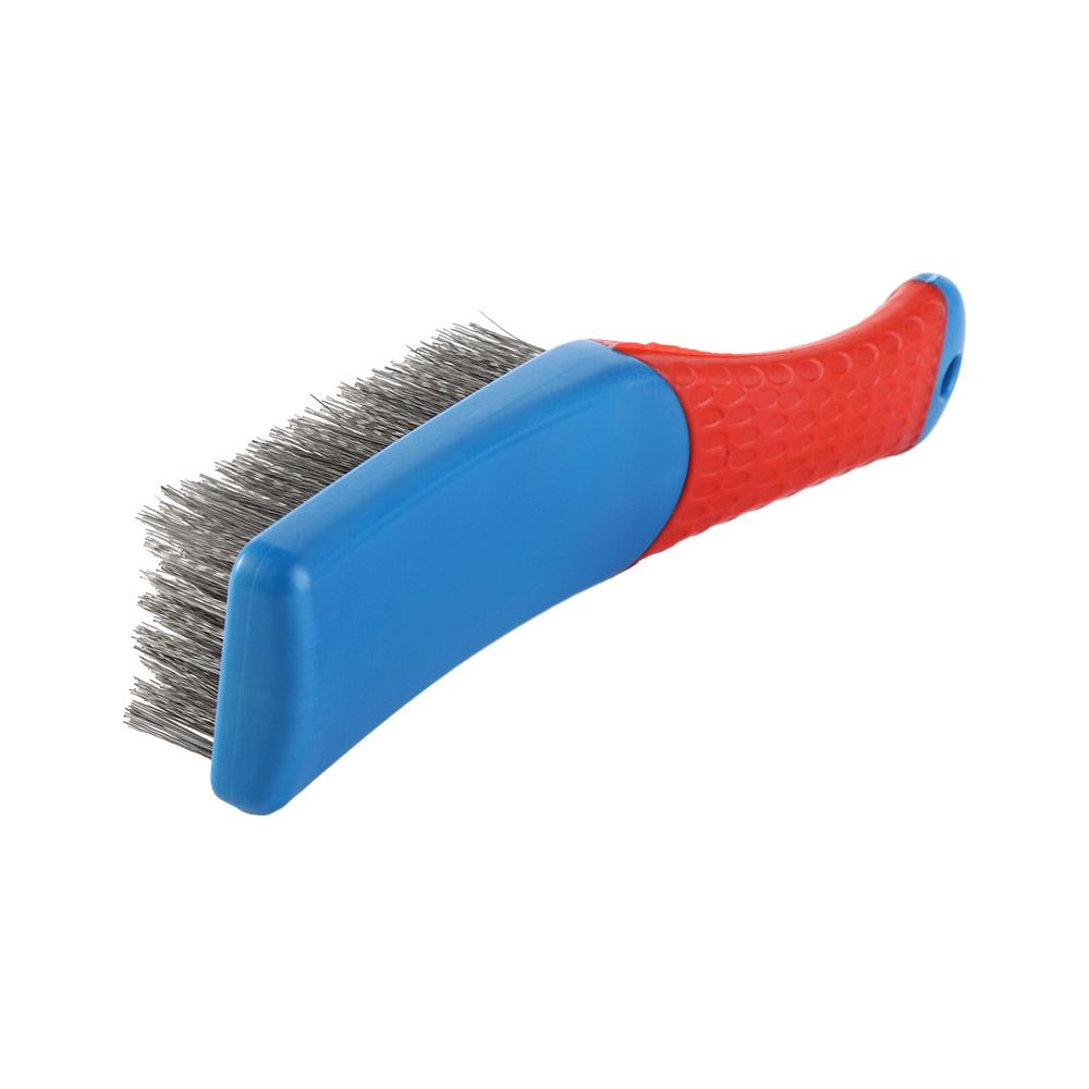 Metal Wire Brush Silicone Handle Steel Brush Multipurpose   Household