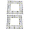 2pcs Quilting Rulers Durable Transparent Acrylic Material Cutting Templates for Scrapbooking Paper Crafts