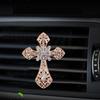 Inlaid Diamond Cross Style Car Air Conditioning Outlet Perfume Car Perfume Car Interior Accessories Car Fragrance