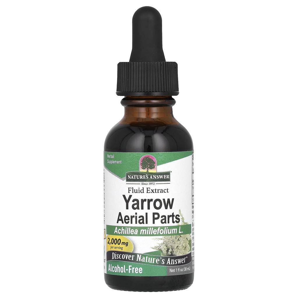 Nature's Answer Western Yarrow Aerial Parts, Alcohol Free, 2,000Mg, 30Ml(1Fl Oz)