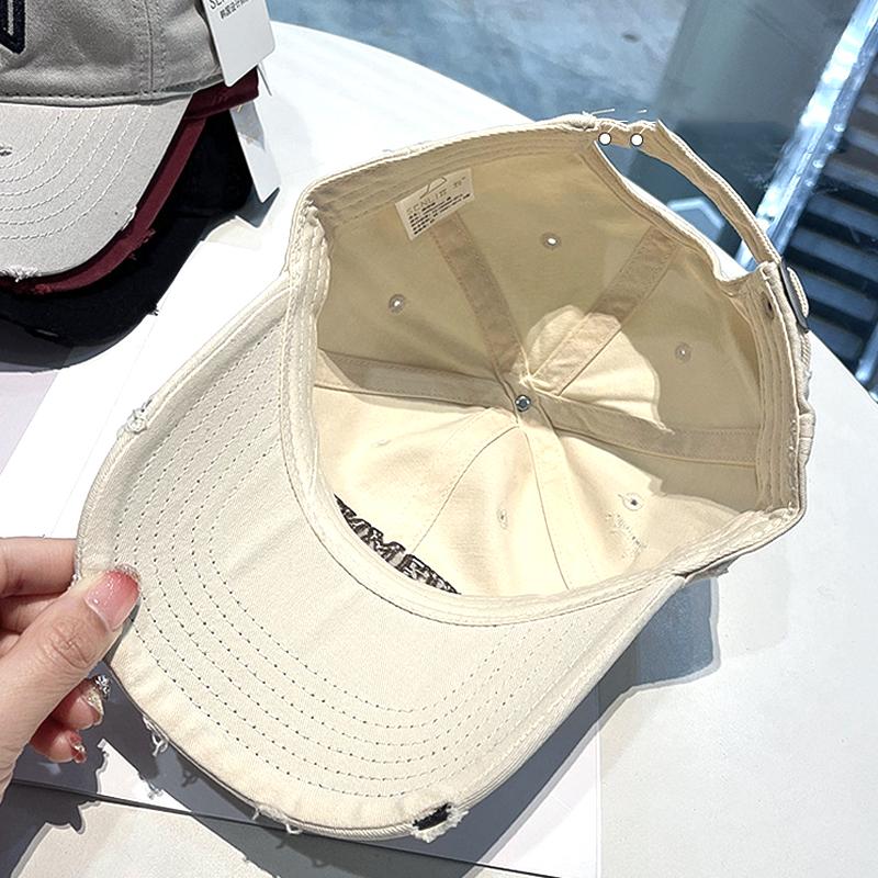 Șapcă de baseball de primăvară și vară Personalitate Retro Femei Sporturi în aer liber Ciclism Moda Letter Soft Top Pălărie de culoare uni