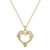 Love Haiteng, Light Luxury Temperament Gorgeous Full Diamond Necklace Women'S Versatile Collarbone Chain Titanium Steel Chain