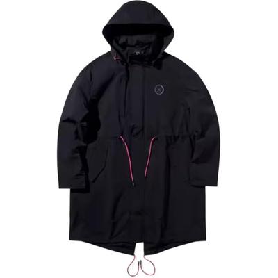 Loose Fit Long Sleeve Cardigan Windbreaker Men Outerwear Black AFDQ117-1