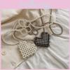 Trendy Mini Children's Crossbody Bag With Adorable Pearl Heart Design For Girls