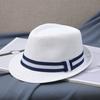 New Hat Men Summer Short Shading Fashion Jazz Gentleman Hat Middle-aged and Old Outdoor Leisure Joker Hat