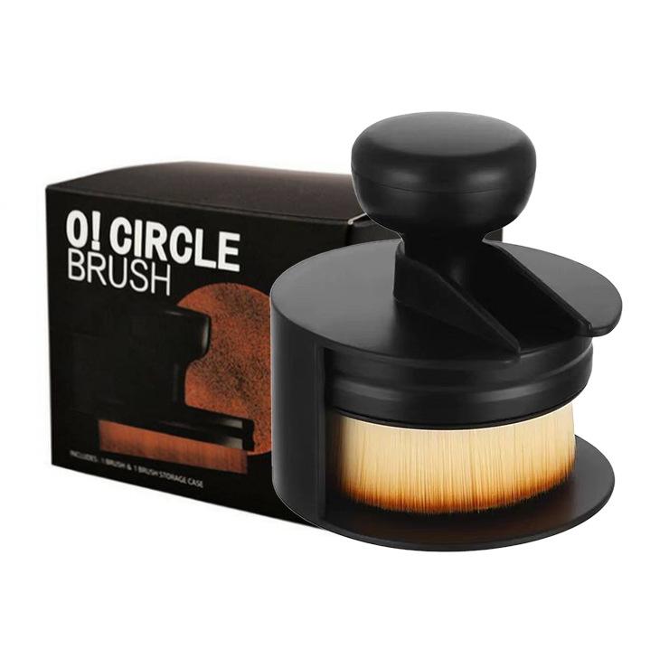 Traceless Flat Head Foundation Brush - Makeup Tool for Flawless Application and Loose Powder Dusting