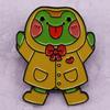 Frog Raincoat Brooch - Cute Animal Badge Accessory