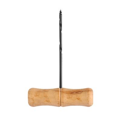 Wooden Handle Hole Punch T-shaped Spiral Hole Opening Tool Plastic Model Carving DIY Bits Woodworking Reaming Tool