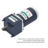 DC 24V 15W Permanent Magnet Reduction Gear Motor 8mm Shaft Adjustable Speed CW CCW (30RPM)