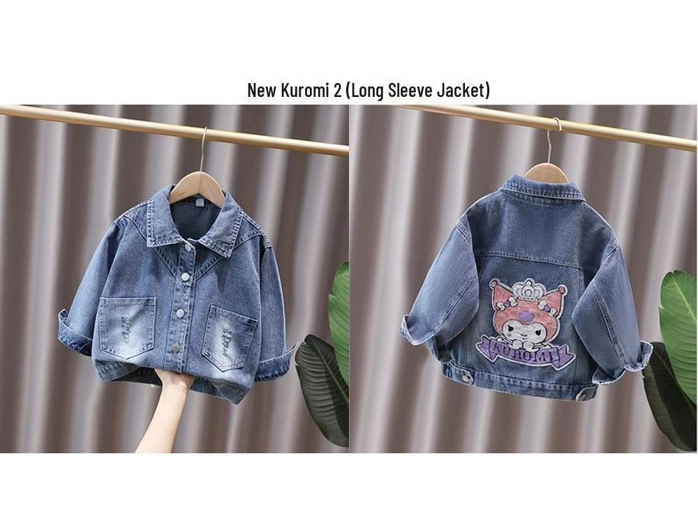 Modische Mädchen-Jeansjacke für Frühling/Herbst 2025 - Stylisches Kinder-Oberteil