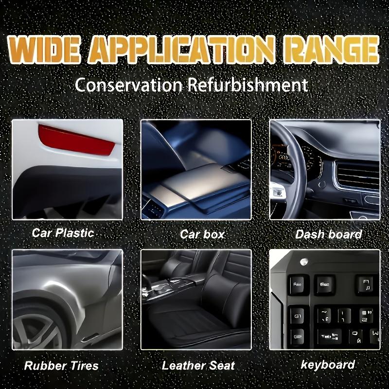 Vehicle Plastic Rubber Repair Paste, Prevents Fading and Oxidation, Suitable for Bright Black Paste On Car Body and Interior