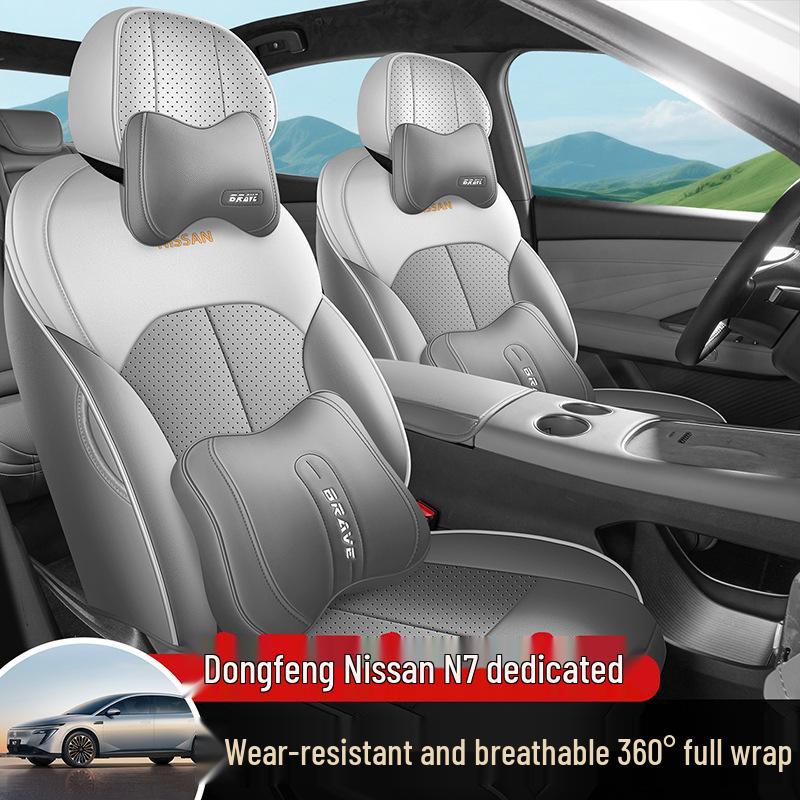 All-Season Full-Coverage Car Seat Covers for 2025 Nissan N7 Models
