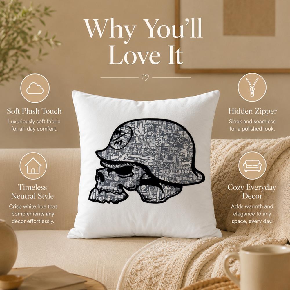 Fashion M-Metal MulishaS Cushion Cover Double-Sided Printed Pillow Cover Hypoallergenic Dust-Mite Proof