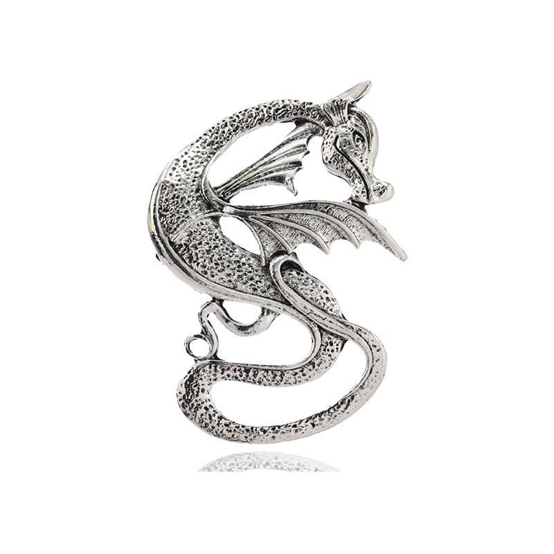 Retro Drip Oil Cartoon Dragon Brooch - Men's Suit Pin Accessory